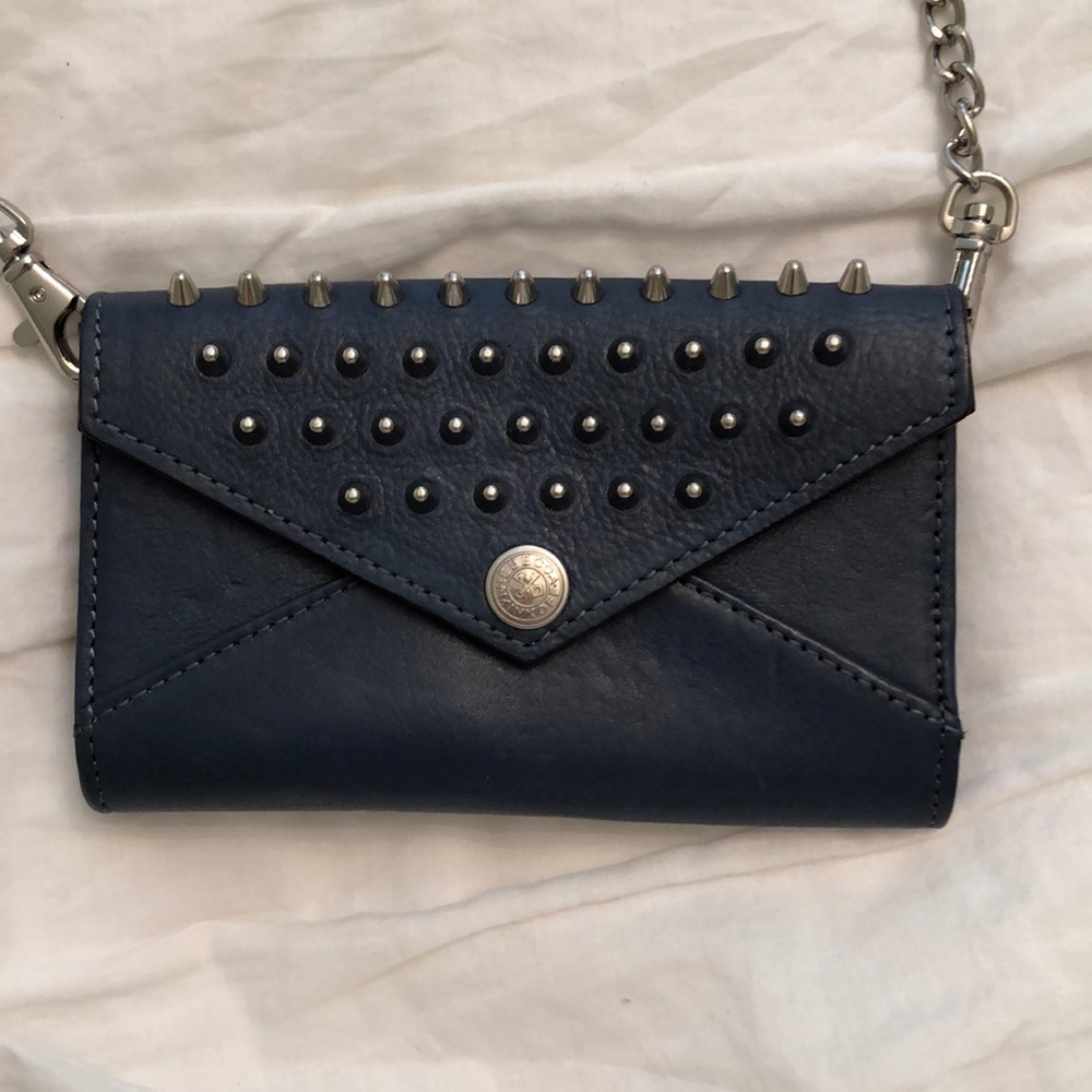 Rebecca Minkoff Blue Crossbody Mini Wallet